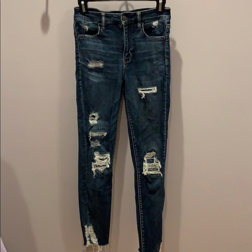 American Eagle ripped jeggings